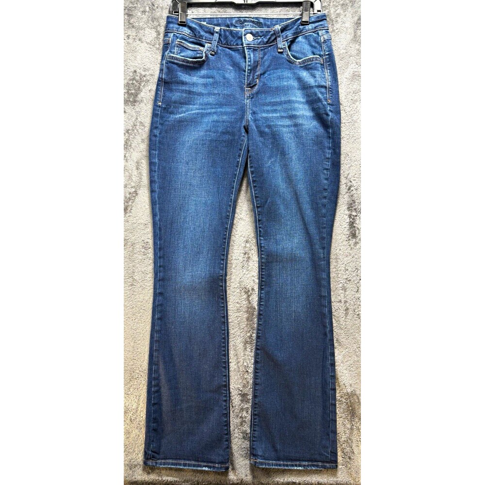 Arizona Jean Co Juniors Mid Rise Bootcut Jeans Blue Medium Wash Stretch Size 6